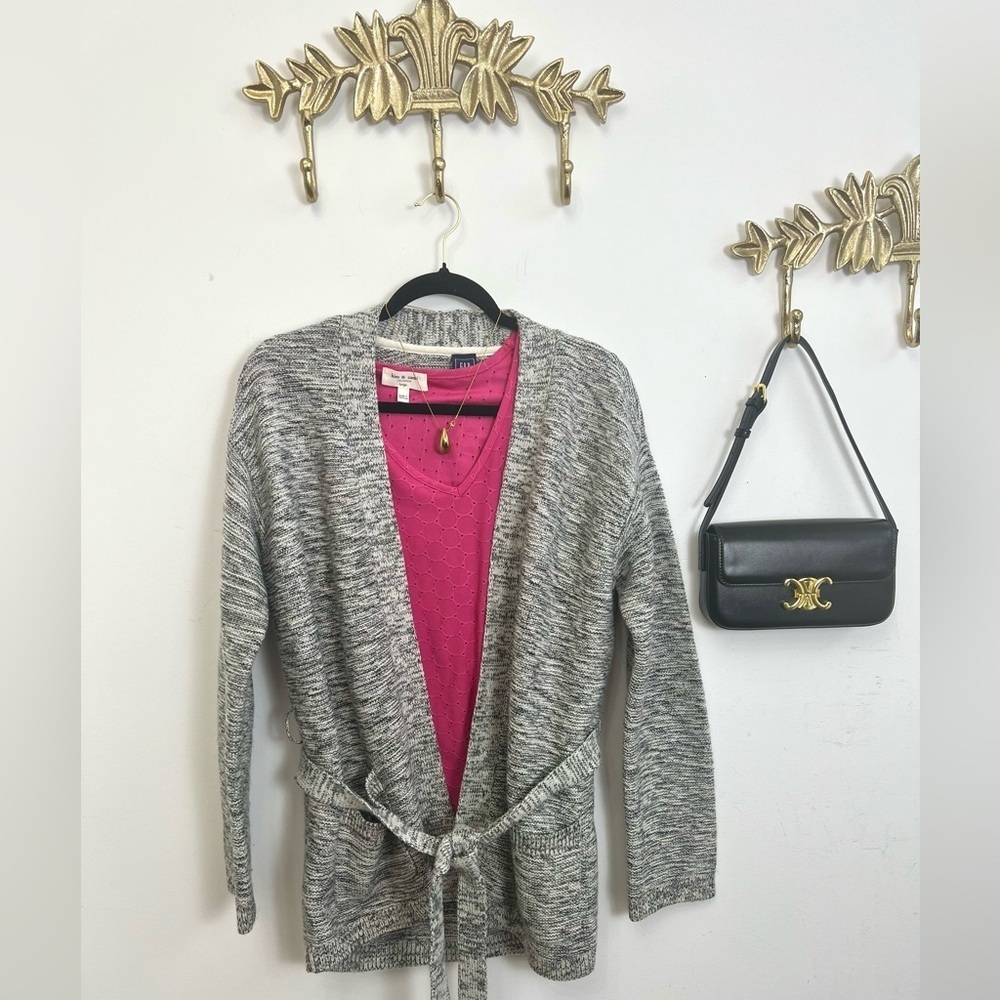 Beautiful belted gap cardigan sweater L